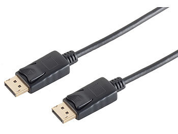 Displayport-Kabel, für Auflösungen bis 4K UHD, 2 m, schwarz Displayport-Kabel, für Auflösungen bis 4K UHD, 2 m, schwarz