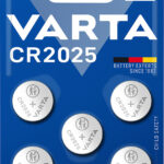 Electronics Lithium Knopfzelle, CR2025, 3 Volt, 160 mAh (5er-Pack)