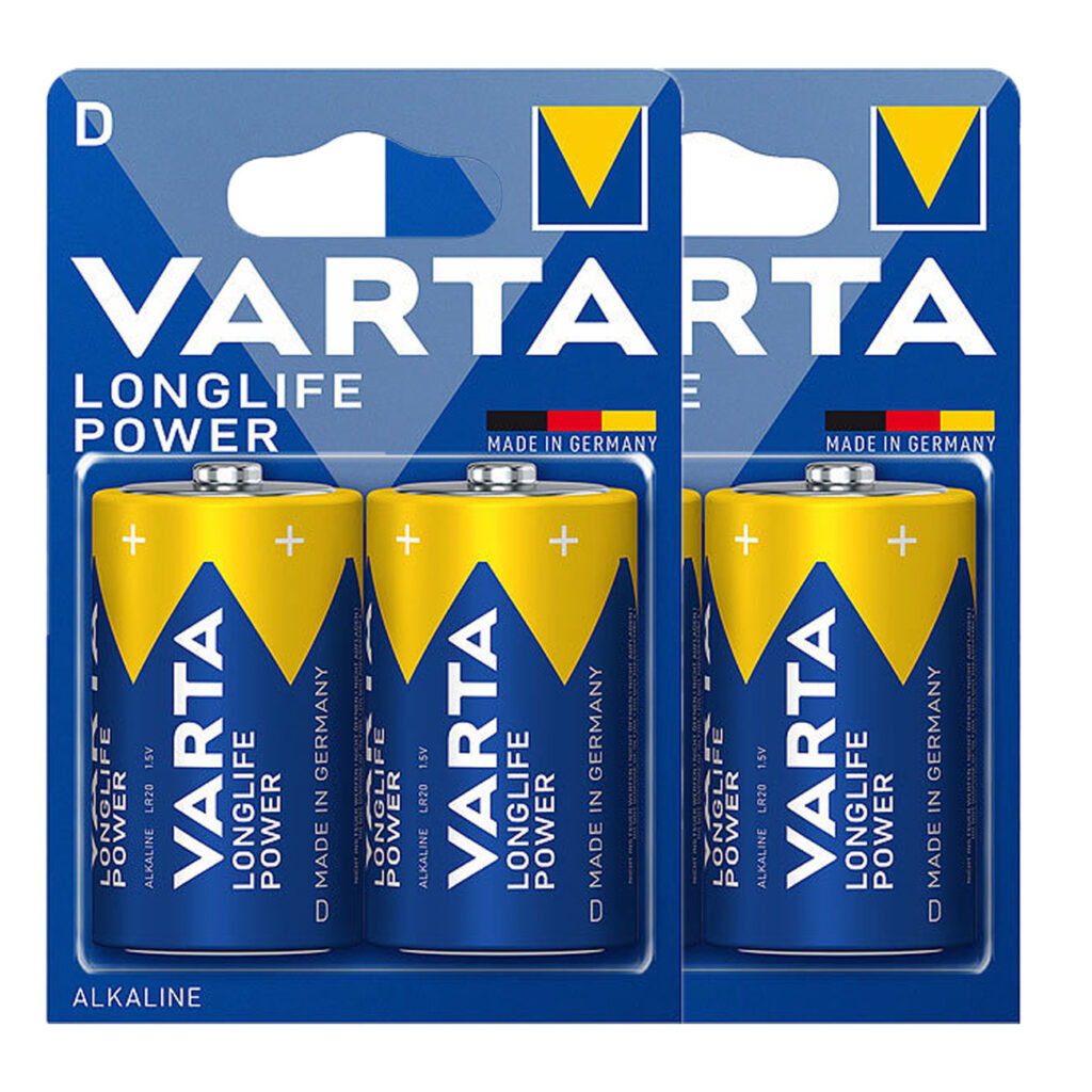 Longlife Power Alkaline-Batterie, Typ Mono / D / LR20, 1,5 V, 4er-Set