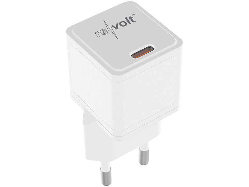 Kompaktes USB-C-Netzteil mit Power Delivery (PD) bis 20 Watt, 3 A Kompaktes USB-C-Netzteil mit Power Delivery (PD) bis 20 Watt, 3 A