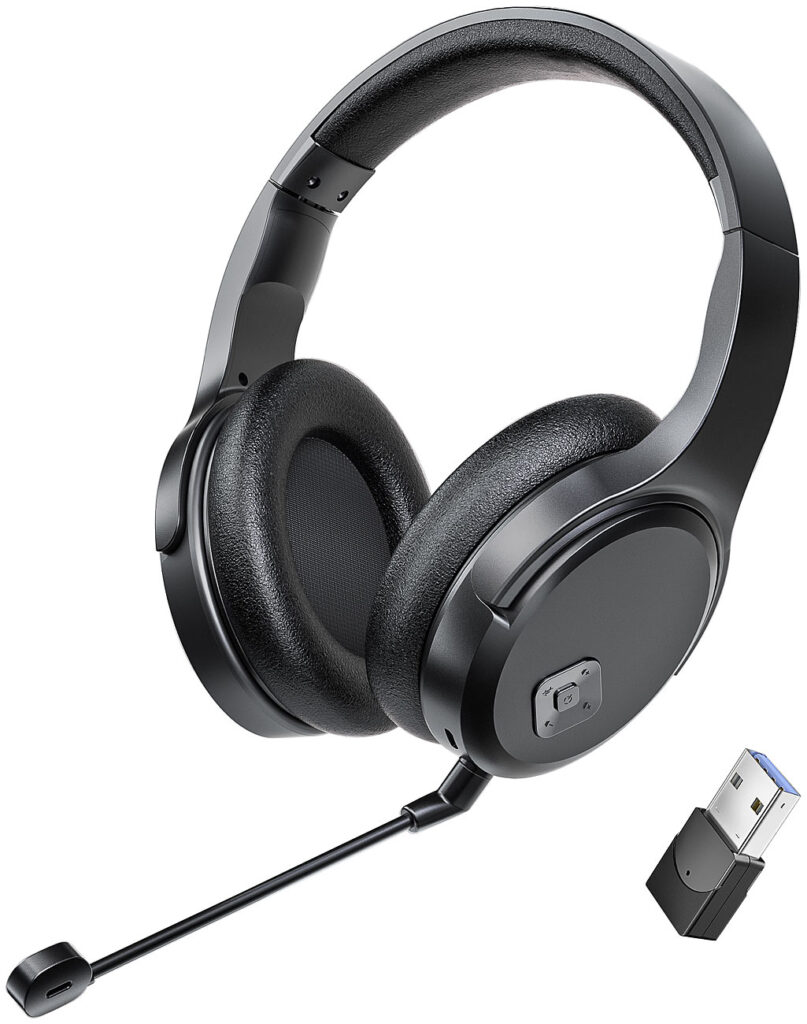 Digitales Funk-Headset mit abnehmbarem Mikrofon, 8 Std. Laufzeit, USB Digitales Funk-Headset mit abnehmbarem Mikrofon, 8 Std. Laufzeit, USB