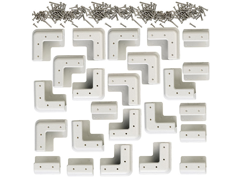 Vier bohrfreie Montage-Sets für Solarpanels mit 18-40 mm Rahmenstärke Vier bohrfreie Montage-Sets für Solarpanels mit 18-40 mm Rahmenstärke