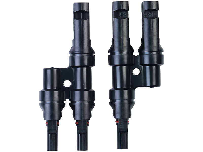 2er-Set Y-Stecker-Adapter für Solarkabel mit MC4-komp. Anschluss, IP67 2er-Set Y-Stecker-Adapter für Solarkabel mit MC4-komp. Anschluss, IP67