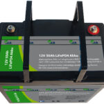 LiFePO4-Akku, 12 V, 50 Ah / 640 Wh, BMS, für Solaranlagen u.v.m., 5 kg
