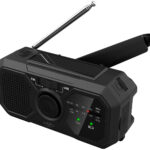 Solar- und Dynamo-Koffer-Radio mit LED-Licht, SOS, Powerbank-Funktion