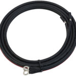 Verbindungskabel Batterie auf Laderegler, M8-Kabelschuhe, 150 cm, 6 mm²