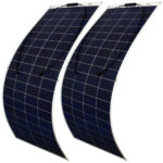 2er-Set flexible Solarmodule für MC4-komp., salzwasserfest, 200 Watt, IP67