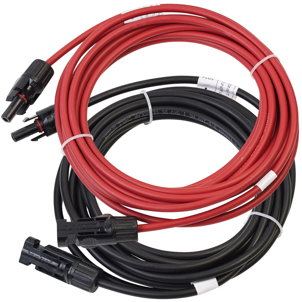 Solar-Verlängerungskabel, MC4-kompatibel, 2x 6 mm² (10 AWG), 5 m, IP68 Solar-Verlängerungskabel, MC4-kompatibel, 2x 6 mm² (10 AWG), 5 m, IP68