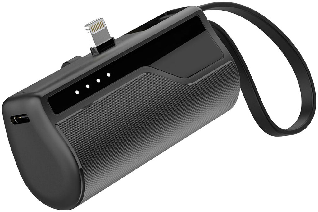 Mini-Powerbank für iPhone und iPad, 8-PIN-Stecker, 4.500 mAh, 10 Watt Mini-Powerbank für iPhone und iPad, 8-PIN-Stecker, 4.500 mAh, 10 Watt