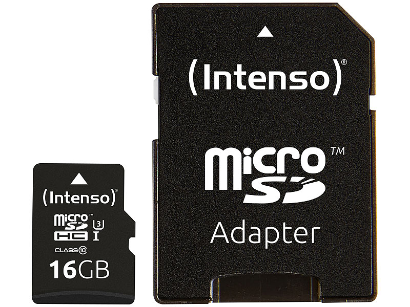 microSDHC-Speicherkarte UHS-IProfessional, 16 GB, bis 90 MB/s, U3 microSDHC-Speicherkarte UHS-IProfessional, 16 GB, bis 90 MB/s, U3