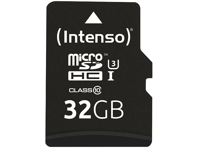 microSDHC-Speicherkarte UHS-IProfessional, 32 GB, bis 90 MB/s, U3 microSDHC-Speicherkarte UHS-IProfessional, 32 GB, bis 90 MB/s, U3