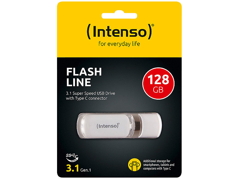 USB-C-Speicherstick Flash Line, 128 GB, Super Speed USB 3.1Gen 1 USB-C-Speicherstick Flash Line, 128 GB, Super Speed USB 3.1Gen 1