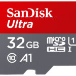 Ultra microSDHC, 32 GB, 120 MB/s, Class 10, U1, A1, mit Adapter
