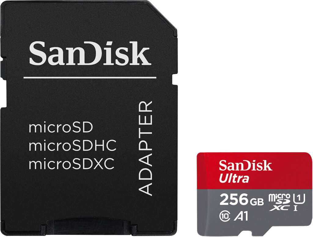 Ultra microSDXC (SDSQUAC-256G-GN6MA), 256 GB, 150 MB/s, U1 / A1 Ultra microSDXC (SDSQUAC-256G-GN6MA), 256 GB, 150 MB/s, U1 / A1
