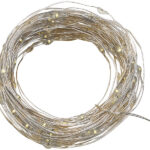 2er-Set USB-LED-Lichterdraht, 100 LEDs, 8 Modi, 10 m, tageslichtweiss
