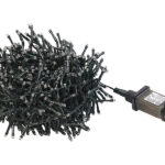 LED-Büschel-Lichterkette, 600 warmweisse LEDs, 8 Leuchtmodi, 6m, IP44
