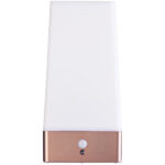 LED-Akku-Tischlampe mit PIR-Bewegungs-Sensor, USB, warmweiss, eckig