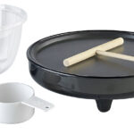 3in1-Crépe-, Popcornmaker und elektrische Pfanne, 800 Watt, Ø 20 cm