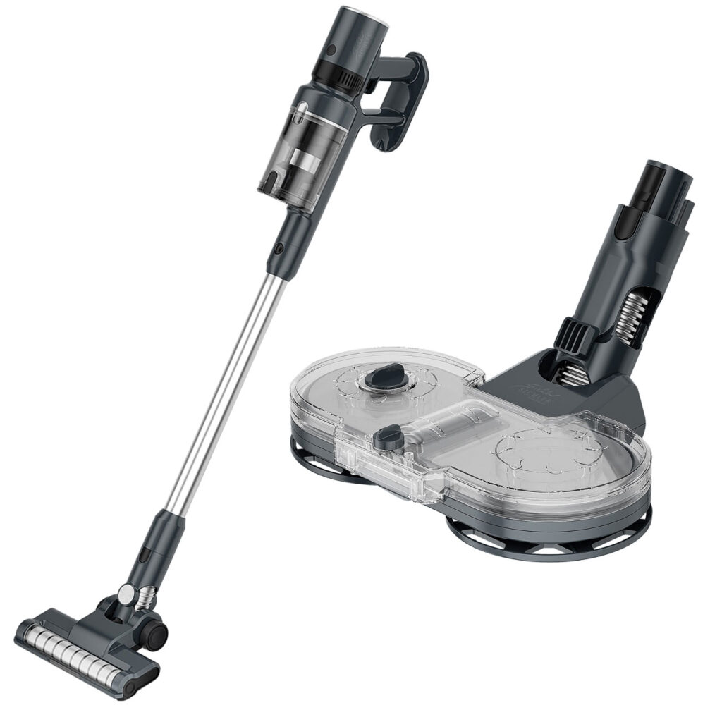 2in1 Akku-Zyklon-Hand- und Boden-Staubsauger mit Wischaufsatz 2in1 Akku-Zyklon-Hand- und Boden-Staubsauger mit Wischaufsatz