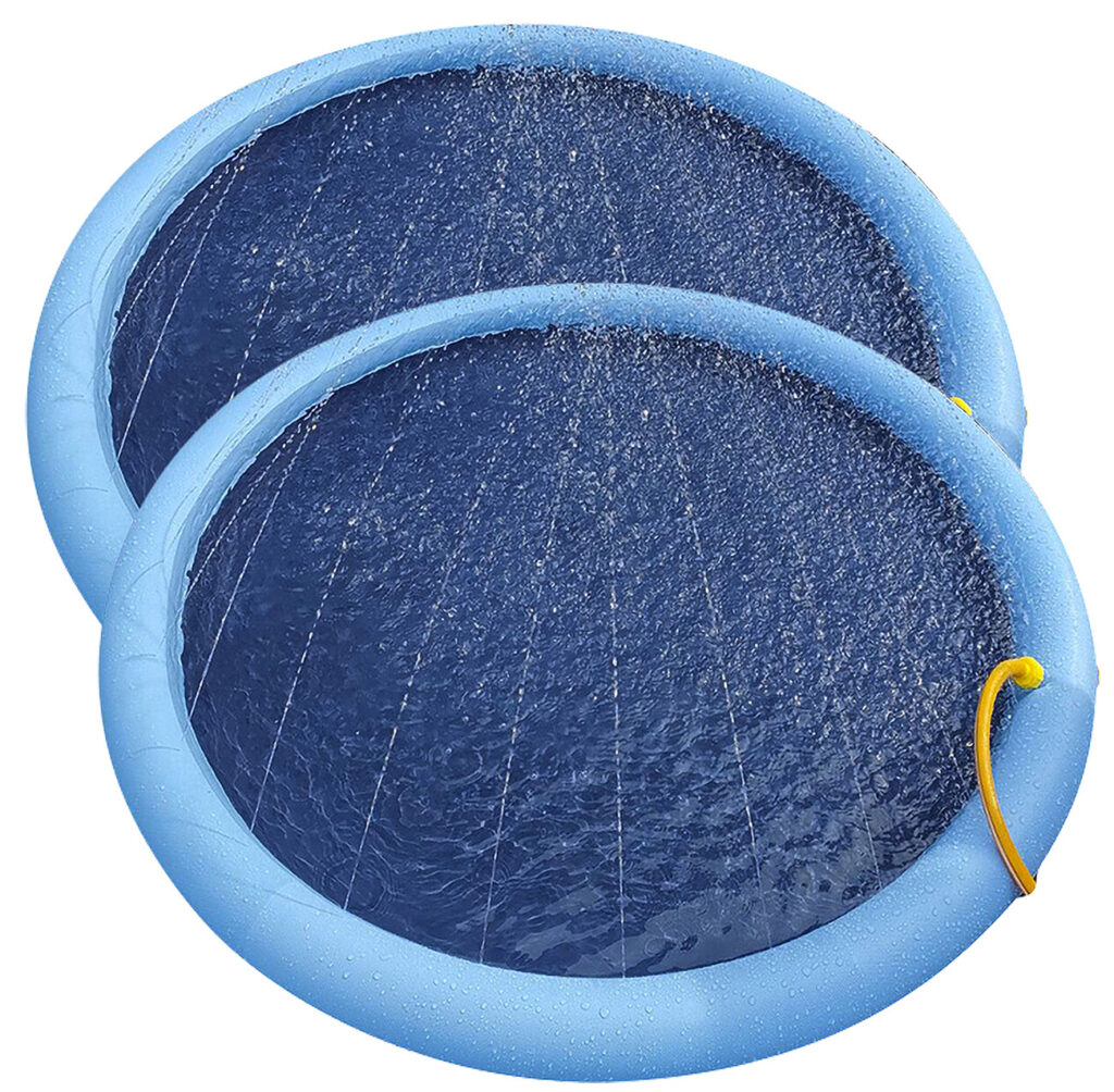 2er-Set Wasser Spielmatte für Kinder und Hunde mit Schlauchanschluss 2er-Set Wasser Spielmatte für Kinder und Hunde mit Schlauchanschluss