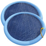 2er-Set Wasser Spielmatte für Kinder und Hunde mit Schlauchanschluss