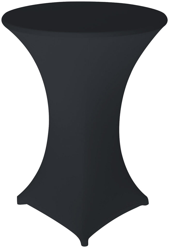 Stretch-Stehtischhusse, OEKO-TEX® Standard 100, Ø 80 cm, anthrazit Stretch-Stehtischhusse, OEKO-TEX® Standard 100, Ø 80 cm, anthrazit
