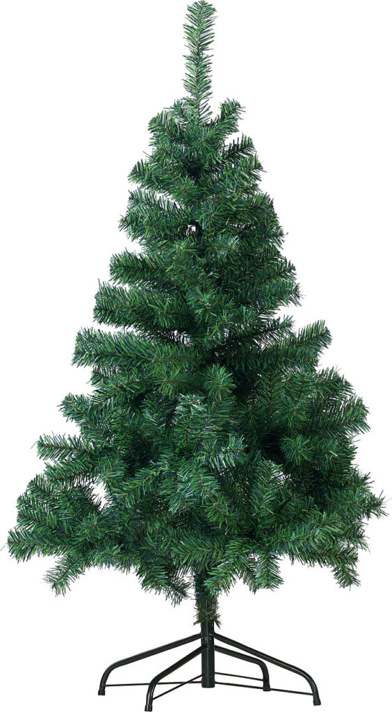 Künstlicher Weihnachtsbaum, 120 cm, 250 Spitzen, mit Ständer