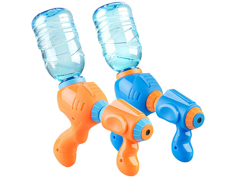2er-Set Wasserpistolen mit PET-Flaschen-Anschluss 2er-Set Wasserpistolen mit PET-Flaschen-Anschluss