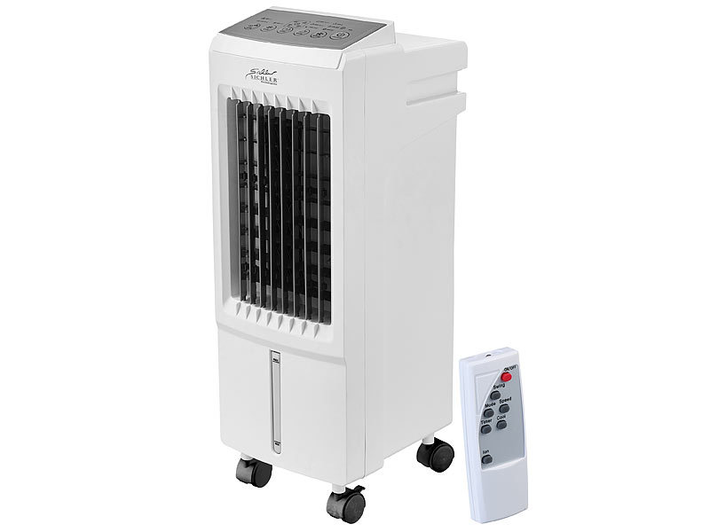 3in1-Luftkühler, Luftbefeuchter, Ionisator, 12/230 V, 5 l, 20 Watt, 250 ml/h 3in1-Luftkühler, Luftbefeuchter, Ionisator, 12/230 V, 5 l, 20 Watt, 250 ml/h