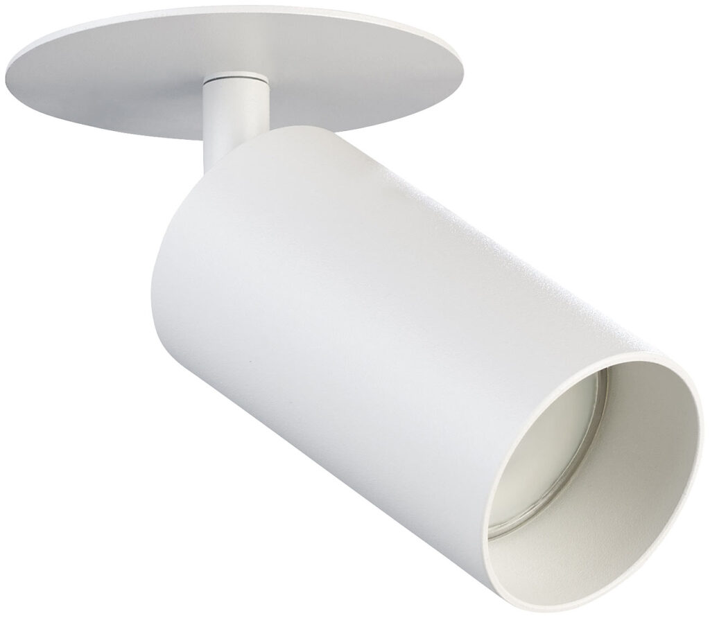 Schwenkbarer Alu-Wand- & Deckenspot, GU10-Fassung, 1-flammig, weiss Schwenkbarer Alu-Wand- & Deckenspot, GU10-Fassung, 1-flammig, weiss