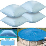 4er-Set aufblasbare Luftkissen mit Ösen für Pool-Abdeckplanen