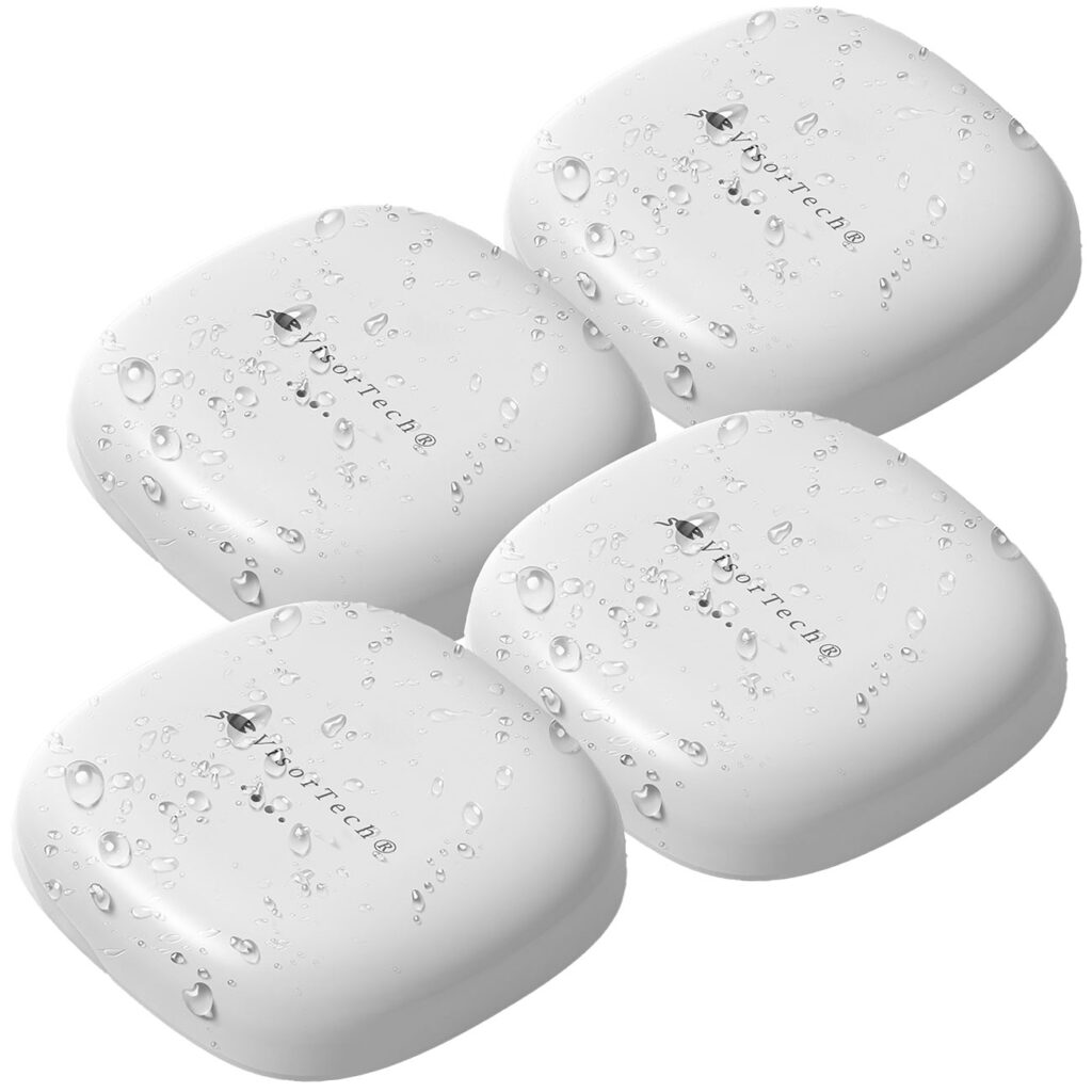 Ultrakompakter Wassermelder mit Alarm ca 75dB, IP65 4er-Set Ultrakompakter Wassermelder mit Alarm ca 75dB, IP65 4er-Set
