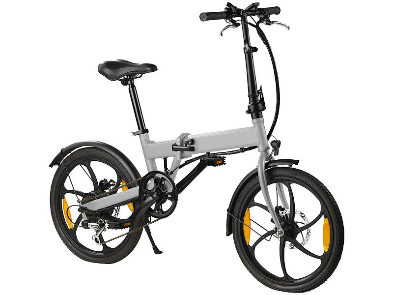 Klapp Pedelec 20″ mit bürstenlosem Motor, 26-V-Akku (6,8 Ah), 25 km/h Klapp Pedelec 20″ mit bürstenlosem Motor, 26-V-Akku (6,8 Ah), 25 km/h
