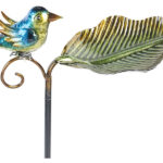 Dekorative Vogeltränke aus Gusseisen, 3-teiliger Erdspiess, bis 112 cm
