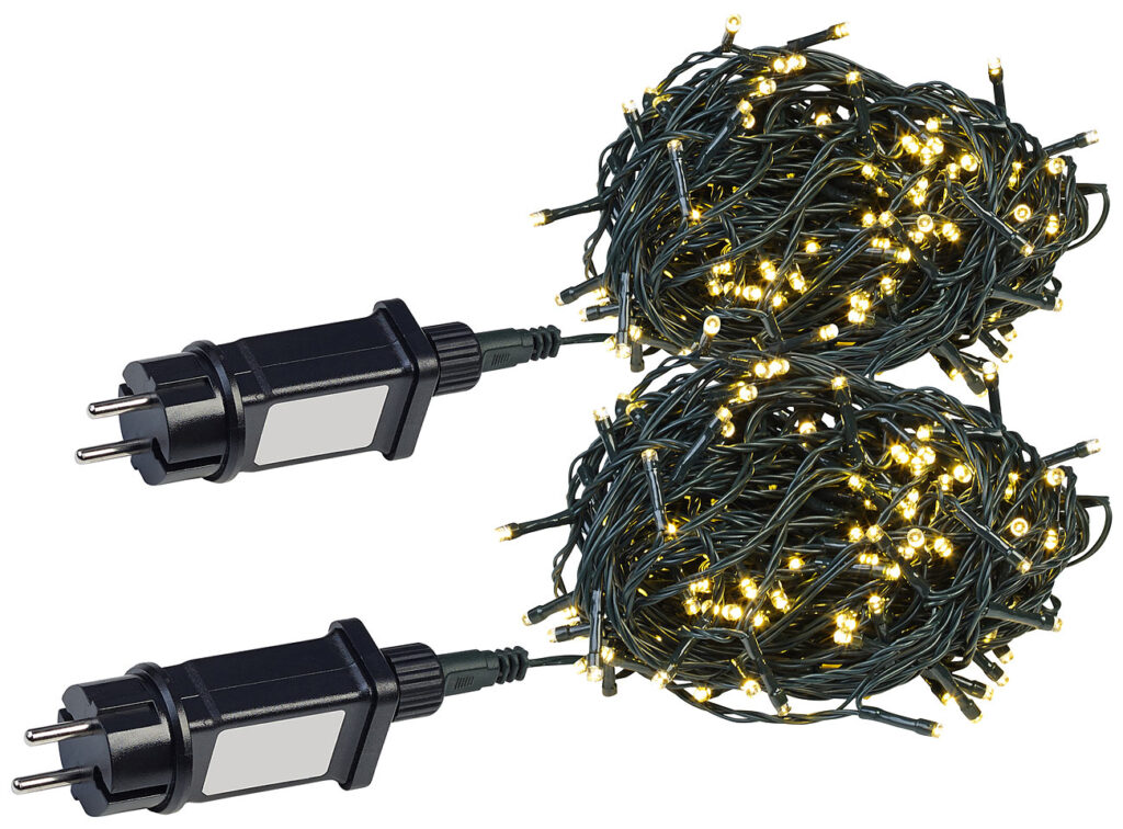 2er-Set Wifi LED Lichterkette mit 160 LEDs, warmweiss, für innen und aussen 2er-Set Wifi LED Lichterkette mit 160 LEDs, warmweiss, für innen und aussen