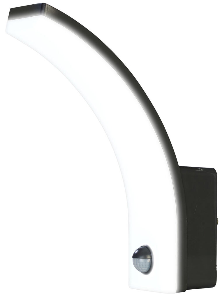 LED-Aussenwandleuchte mit PIR-Sensor, 2.300 lm, 20 Watt, IP65, schwarz LED-Aussenwandleuchte mit PIR-Sensor, 2.300 lm, 20 Watt, IP65, schwarz
