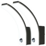 2er-Set LED-Aussenwandleuchte PIR-Sensor, 2.300 lm, 20 Watt, IP65, schwarz