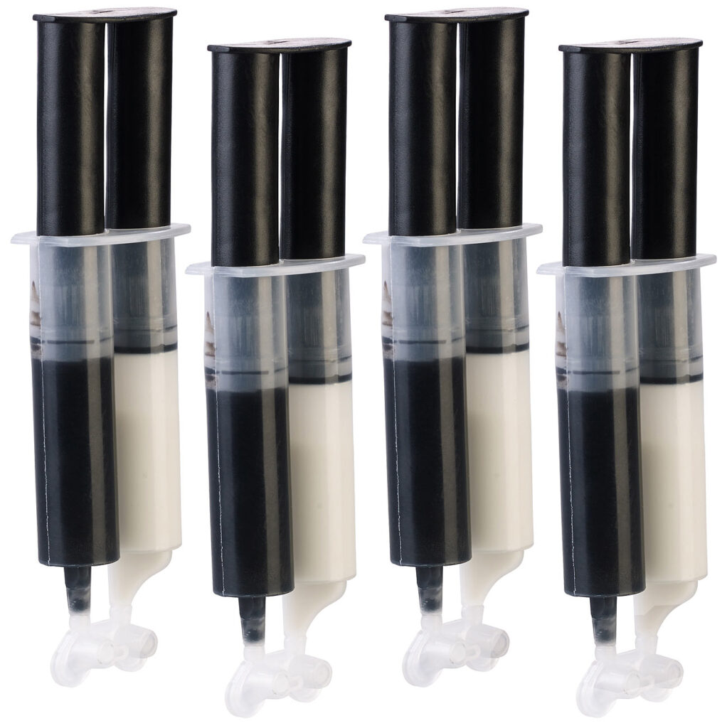 4er-Set 2-Komponenten-Kleber aus Epoxidharz, je 2x 25 ml, 45 Min. 4er-Set 2-Komponenten-Kleber aus Epoxidharz, je 2x 25 ml, 45 Min.