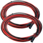 2er-Set Solarmodul-Verbindungskabel, 4 mm² Leitungsquerschnitt, 10 m