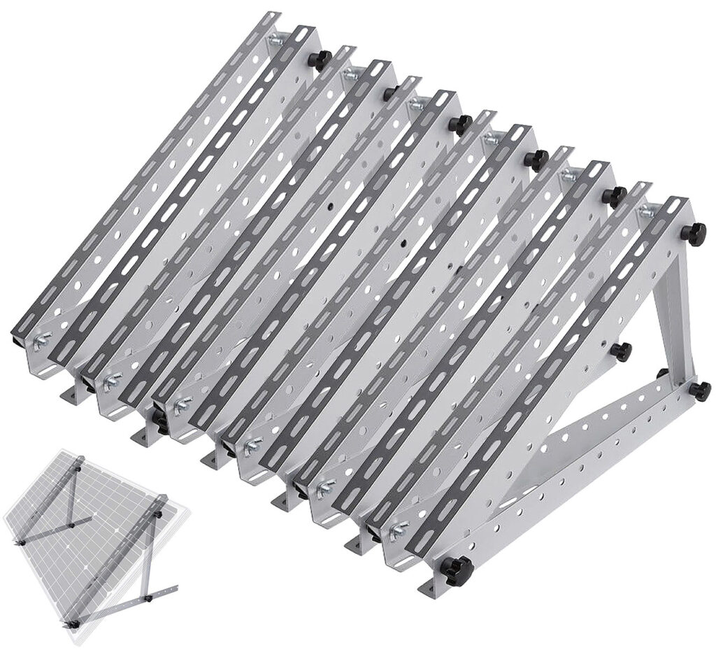 6er-Set Verstellbare Aluminium-Solarpanel-Halterung mit 28″ / 71 cm 6er-Set Verstellbare Aluminium-Solarpanel-Halterung mit 28″ / 71 cm
