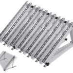 6er-Set Verstellbare Aluminium-Solarpanel-Halterung mit 28″ /  71 cm