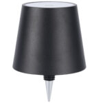 Akku Flaschenlampe, dimmbar, 3 Lichtfarben, schwarz