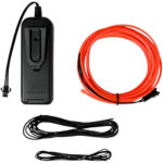 Flexibler Neon Lichtdraht, 3 m, rot