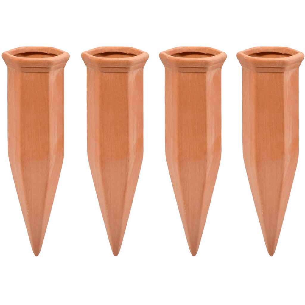 4er-Set XL-Bewässerungs-Giesskegel aus Ton für Flasche 4er-Set XL-Bewässerungs-Giesskegel aus Ton für Flasche