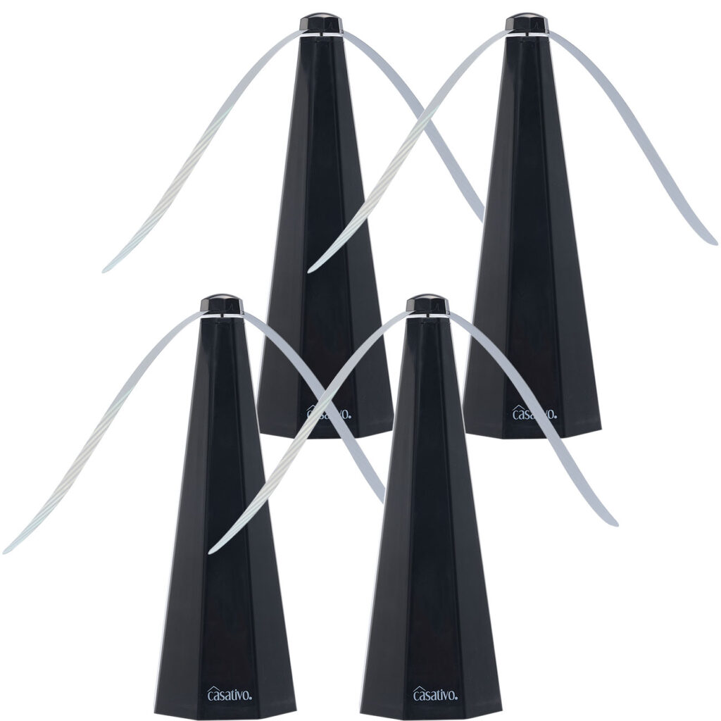 4er-Set Insektenvertreiber mit 2 Flügeln, Batterie- & USB-Betrieb