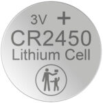 5er-Set Lithium-Knopfzelle CR2450, 3V / 620mAh