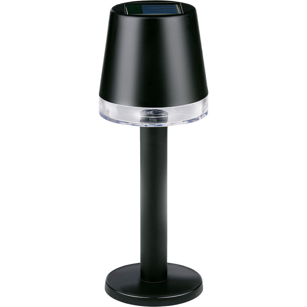 Moderne Solar Tischleuchte, schwarz