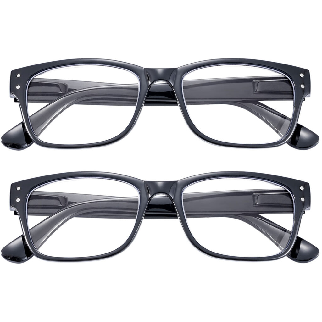 2er-Set Bildschirm-Brille mit Blaulicht-Filter, +3,0 Dioptrien