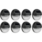 8er-Set Solar LED Wandleuchte & Zaunleuchte
