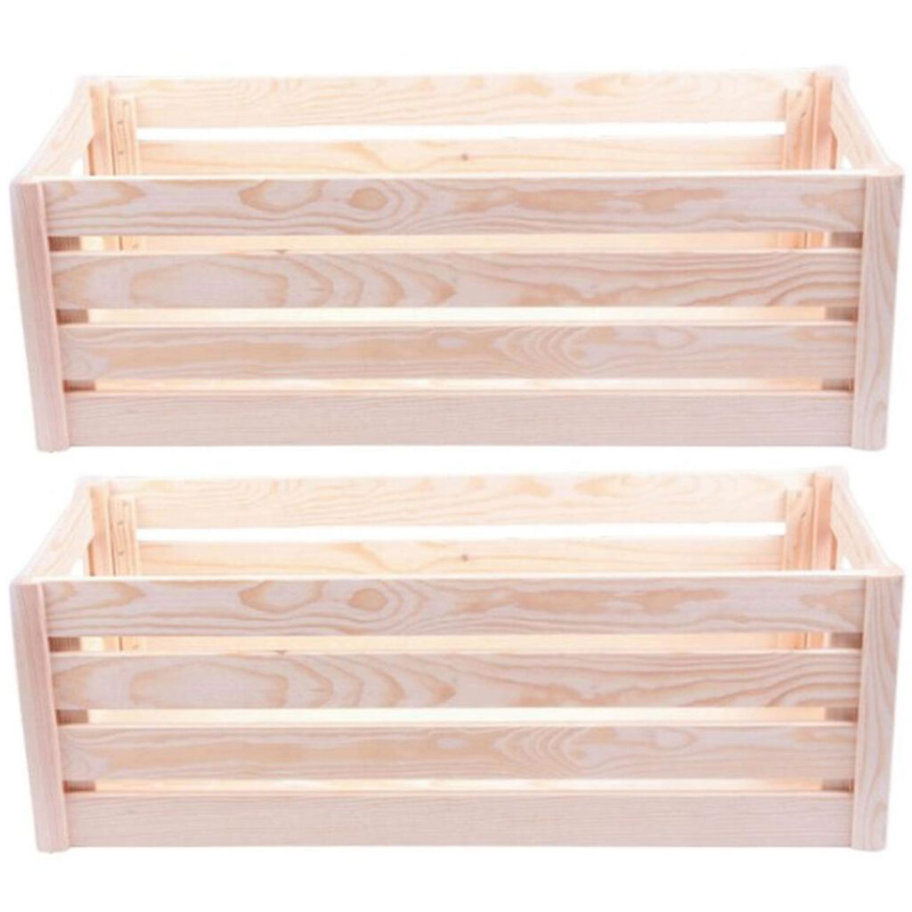 2er-Set Holzkiste, L